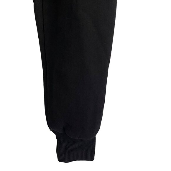Reoria Thick Sherpa Lined Black Jogger Sweatpants with Pockets Women's Small NEW - Picture 3 of 7